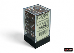 Festive Symphony/white 16mm d6 Dice Block CHX 27743